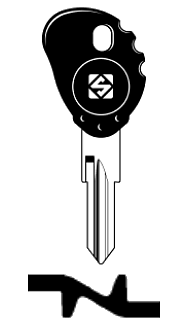 Afbeelding van Silca Transpondersleutel brass ZD24RT5