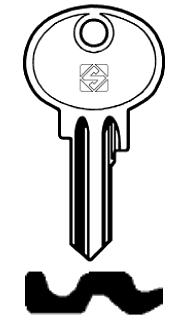 Afbeelding van Silca Autosleutel z/plastic kop staal ZD4R