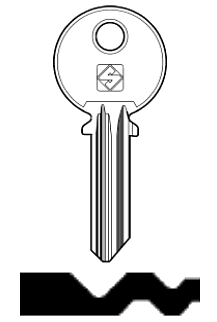 Afbeelding van Silca Cilindersleutel staal RO22R