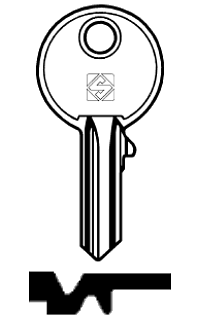 Afbeelding van Silca Cilindersleutel staal RO30