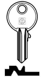Afbeelding van Silca Cilindersleutel staal RO30R