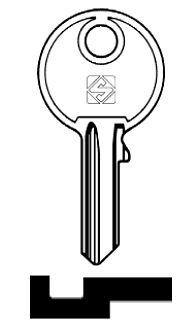 Afbeelding van Silca Cilindersleutel staal RO34