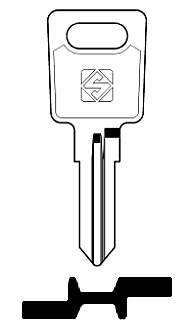 Afbeelding van Silca Cilindersleutel staal RO69