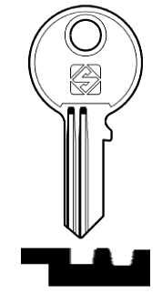 Afbeelding van Silca Cilindersleutel staal RO48R