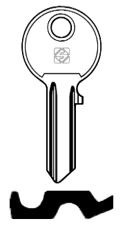 Afbeelding van Silca Cilindersleutel staal RO7R