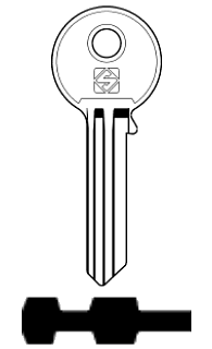 Afbeelding van Silca Cilindersleutel staal FH15