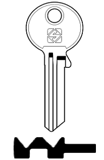 Afbeelding van Silca Cilindersleutel staal FH16R