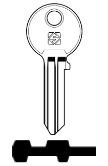 Afbeelding van Silca Cilindersleutel staal FH25