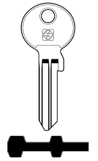 Afbeelding van Silca Cilindersleutel staal FH30