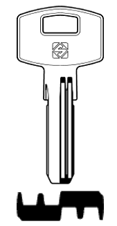 Afbeelding van Silca Boringsleutel brass FH33