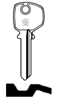 Afbeelding van Silca Cilindersleutel staal FH4