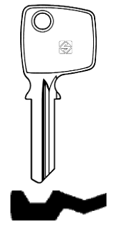 Afbeelding van Silca Cilindersleutel staal FH7