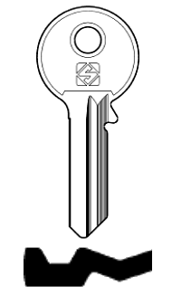 Afbeelding van Silca Cilindersleutel staal FH8R