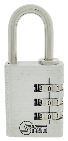 Afbeelding van Silca STEM cijferslot 30mm ALUMINIUM (grijs) AM030