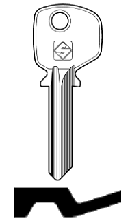 Afbeelding van Silca Cilindersleutel staal FH9R