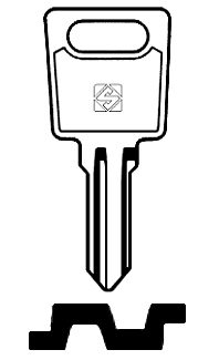 Afbeelding van Silca Cilindersleutel staal LS13