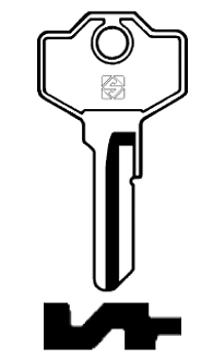 Afbeelding van Silca Cilindersleutel brass GS9