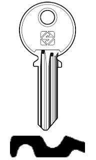 Afbeelding van Silca Cilindersleutel staal LH2