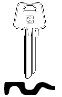Afbeelding van Silca Cilindersleutel staal MC11