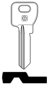 Afbeelding van Silca Cilindersleutel staal MC22