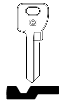 Afbeelding van Silca Cilindersleutel staal MC22R