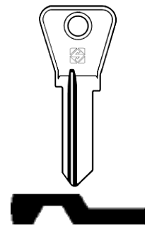 Afbeelding van Silca Cilindersleutel staal MC2