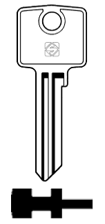 Afbeelding van Silca Cilindersleutel staal MC3