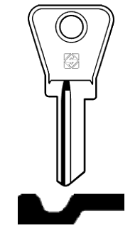 Afbeelding van Silca Cilindersleutel staal MC4R