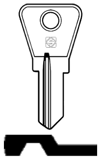 Afbeelding van Silca Cilindersleutel staal MC6