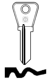 Afbeelding van Silca Cilindersleutel staal MC7