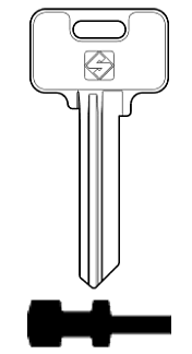 Afbeelding van Silca Cilindersleutel staal MC8