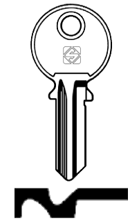 Afbeelding van Silca Cilindersleutel staal VAC46