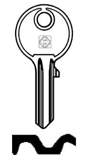 Afbeelding van Silca Cilindersleutel staal VAC8