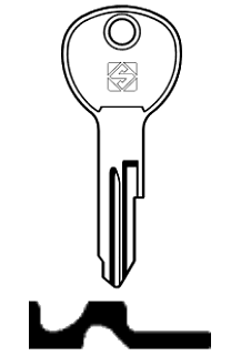 Afbeelding van Silca Cilindersleutel staal VAC44R