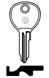 Afbeelding van Silca Cilindersleutel staal VAC33