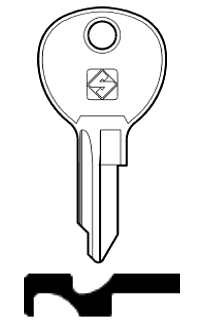 Afbeelding van Silca Cilindersleutel staal VAC106R