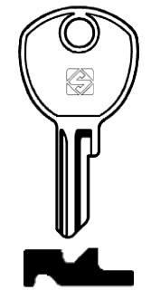 Afbeelding van Silca Cilindersleutel staal VAC60R