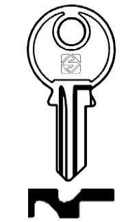 Afbeelding van Silca Cilindersleutel staal VAC11