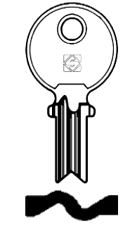 Afbeelding van Silca Cilindersleutel staal VAC41