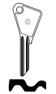 Afbeelding van Silca Cilindersleutel staal VAC3