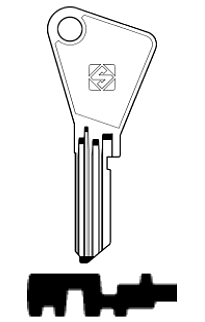 Afbeelding van Silca Cilindersleutel staal VAC114