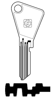 Afbeelding van Silca Cilindersleutel staal VAC118