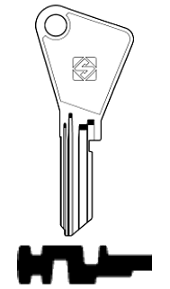 Afbeelding van Silca Cilindersleutel staal VAC119