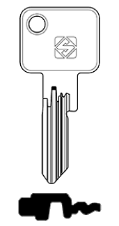 Afbeelding van Silca Cilindersleutel nikkel VAC156