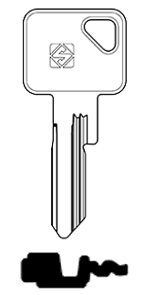 Afbeelding van Silca Cilindersleutel nikkel VAC157