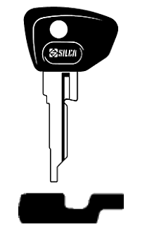 Afbeelding van Silca Autosleutel plastic kop brass VAC26P