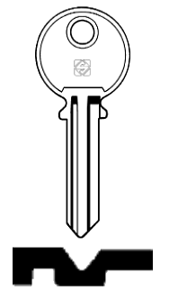 Afbeelding van Silca Cilindersleutel staal GL10