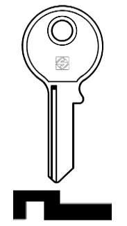 Afbeelding van Silca Cilindersleutel staal GL17R