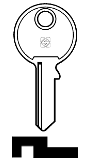 Afbeelding van Silca Cilindersleutel staal GL18R