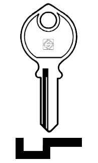 Afbeelding van Silca Cilindersleutel staal GL1R